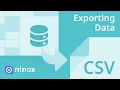 Exporting Data Basics Ninox Tutorials