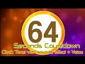 1 04 Minute 64 Seconds Countdown Circle Clock Timer with ticking sounds effect Voice