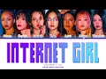 [Karaoke] KATSEYE "Internet Girl" + You ~7 members~ (Color Coded Lyrics Eng)