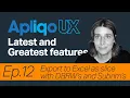 Apliqo UX for IBM Planning Analytics TM1 - Export to Excel as slice with DBRW s and Subnm s