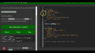 Delete Properties from a Javascript Object freeCodeCamp Basic Javascript