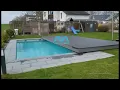 Bree Automatic Sliding Deck Pool Cover Outdoor Safety Swimming Pool Cover