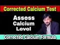Corrected Calcium Test Corrected Calcium Formula Corrected Calcium Calculation