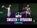 Iga Swiatek vs Elena Rybakina 2026 Toronto Final WTA Match Highlights
