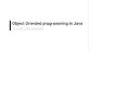 Object Oriented Programming in Java Inheritance use of super keyword