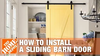 How to Install a Sliding Barn Door The Home Depot