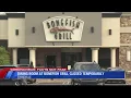 Bonefish Grill dining room temporarily closes