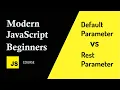 Default Parameter vs Rest Parameter in JavaScript Differences by Examples