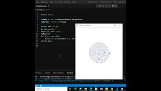 How to Draw Spiral Circle in Python Turtle graphic