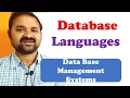Database Languages in DBMS DBMS languages Data Base Management Systems