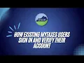 How Existing MyTaxes Users Sign In and Verify Their Account