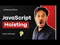 JavaScript Hoisting Explained Visually var let const TDZ Functions Execution Context