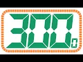 300 Seconds Countdown with Big Numbers