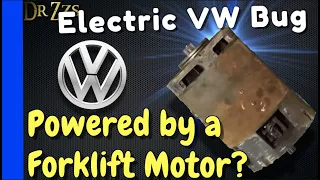 Will a Forklift Motor work for my VW Bug Electric Conversion? #DIYEV | cheap electric car