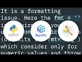 seaborn heatmap annotation ValueError Unknown format code g for object of type numpy str -