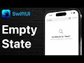 Simple Clean Empty States in SwiftUI - ContentUnavailableView