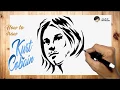 How to draw Kurt Cobain Silhouette