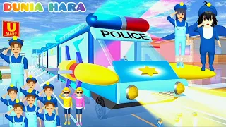 Train Police Kereta Api Datang Pasukan Polisi Yuta Kembar Cari Buronan Kabur Penjara | Sakura School