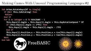 Making a game in FreeBASIC - Games with Unusual Programming Languages