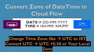 Convert Time Zone in Power Automate UTC to Local Time Zone UTC to IST in Cloud Flow