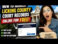 How to search Licking County court records online for free