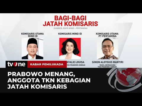 Anggota TKN Prabowo-Gibran Jabat Komisaris di BUMN
