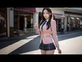 Lagu [4K lookbook] Outfit Of The Day | 테마파크의 주인공! 상큼 발랄 아이돌 교복 스타일 🎡🎤