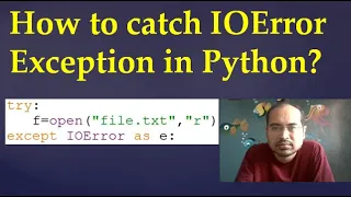 59 How to handle File Exception in Python