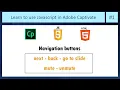 Javascript in Adobe Captivate Navigation buttons