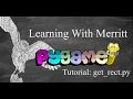 get - rect explained use with Pygame Beginner Tutorial 1