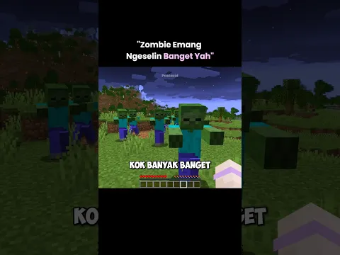 Lolos Dari Kejaran Cuman Buat Di kerjain Villager #minecraft #shorts