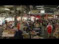 People eating at the Pasar Lebuh Cecil Hawker Market where many vendors sell traditional street food