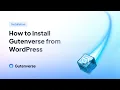 How to Install Gutenverse from WordPress Plugins Repository