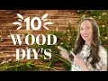10 WOOD DIY S - these are my favorite DIY wood home decor