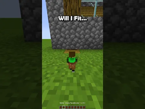 Minecraft Will I Fit...🤔