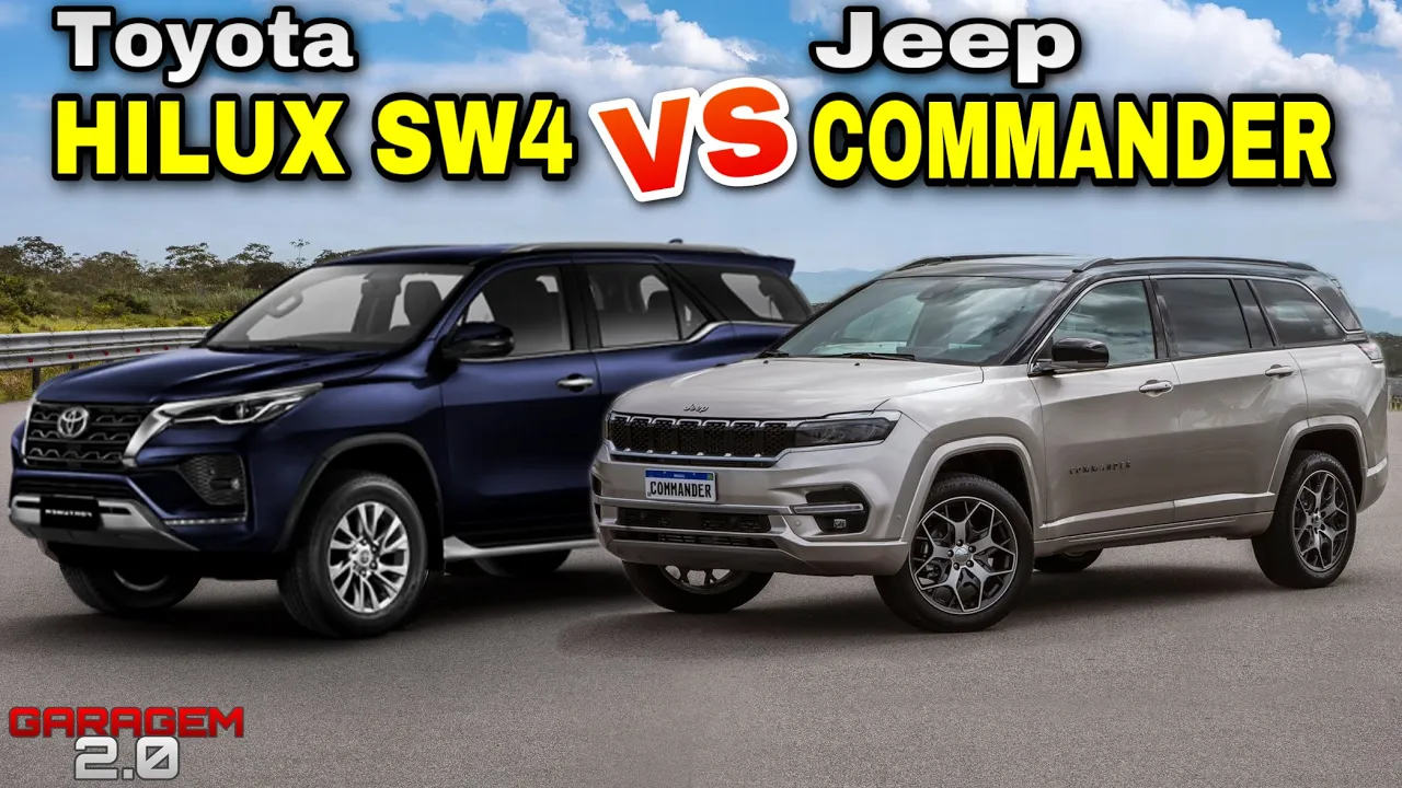 TOYOTA SW4 VS JEEP COMMANDER: Qual o Melhor SUV Diesel de 7 Lugares?
