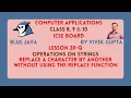 Java program to replace a character by another in a string without using any library function