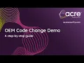 OEM Code Change Demo