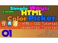 Create HTML Color Picker - Simple Way