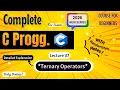 Ternary Operators Conditional Operator Lecture 37 C Programming Full course for Beginners