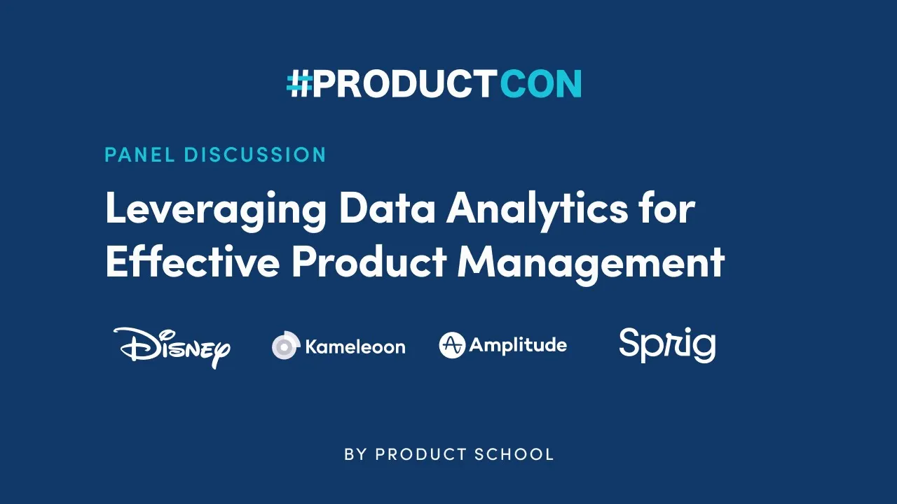 ProductCon Online '23: Panel on Leveraging Data Analytics for Effective Product Management - YouTube thumbnail