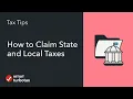 How to Claim State and Local Taxes on a Federal Tax Return - TurboTax Tax Tip