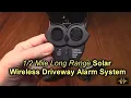 Betterlink 5 Mile Range Solar Driveway Alarm System IP65 with 120dB Siren RED LED Lights REVIEW