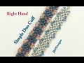 Lagu Right Hand—Simple Duo Cuff-Intermediate level beading tutorial