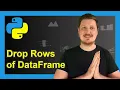 Delete Rows of pandas DataFrame Conditionally in Python Example Remove Drop Multiple One Row