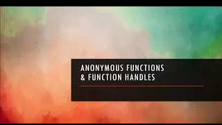 PART 04 Anonymous Function