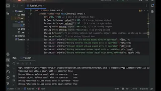 Comparison with operator vs Equals method in java