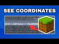How to Show Coordinates in Minecraft Java Bedrock