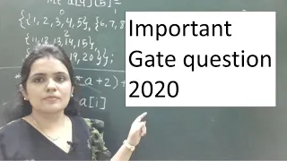 GATE 2020 Question Pointers and 2D Arrays