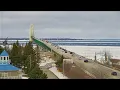 LIVE LOOK Mackinac Bridge closed for falling ice Friday April 3